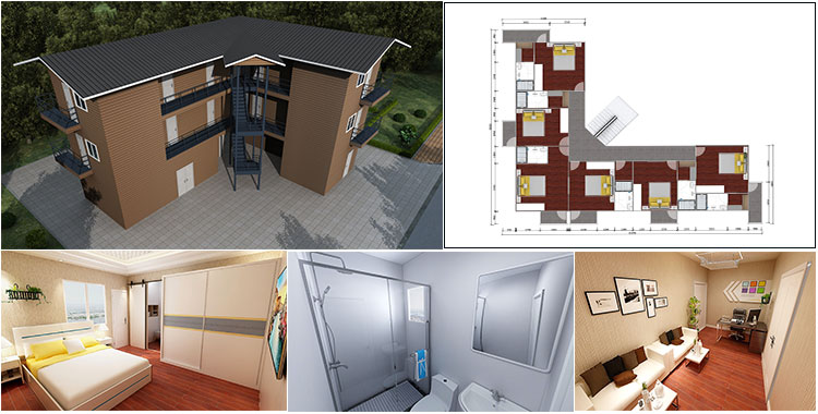 Prefabricated house for residential house