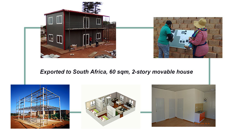Steel structure prefab home living house