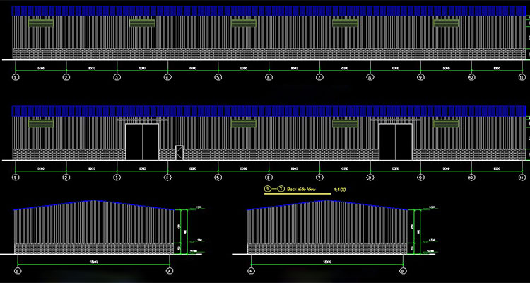 steel structural storage warehouse