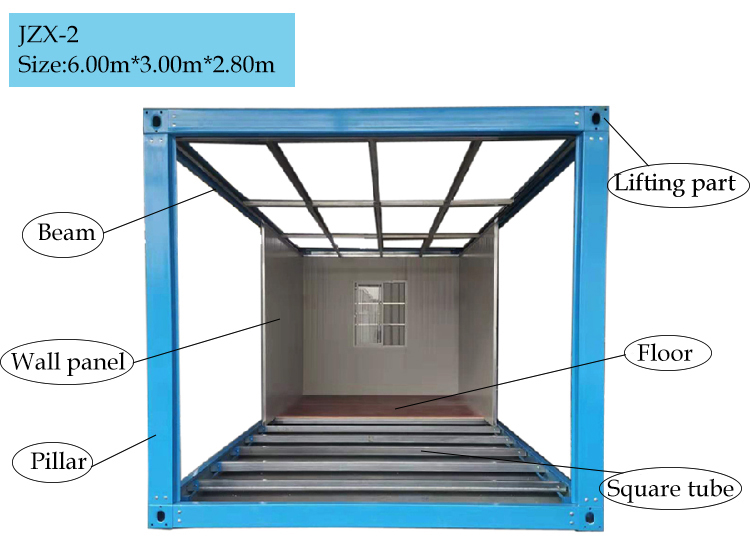 3x6 container temporary rescue station, refuge