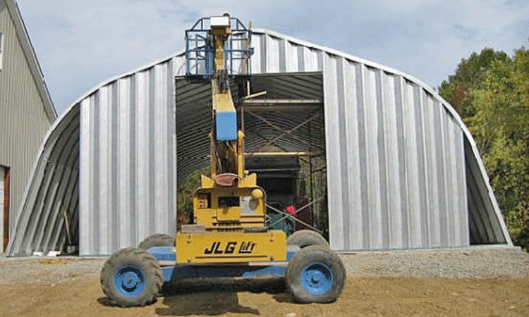 Metal thin-walled arch shed solution