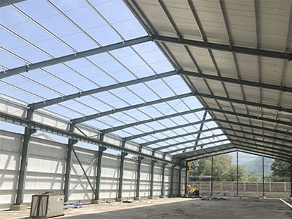 2 sets of steel structure warehouses in the Philippines