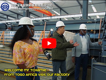 Welcome Togo customer visit our factory