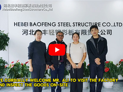 Welcome Mr.Ali visit our factory