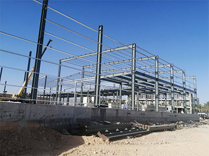 Oman two-storey steel structure workshop