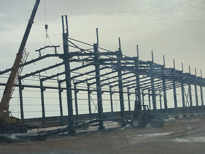 Algeria steel structure production workshop