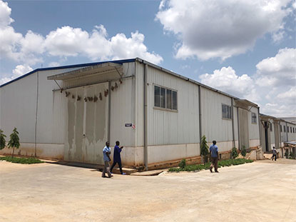 Steel structure workshop in Uganda