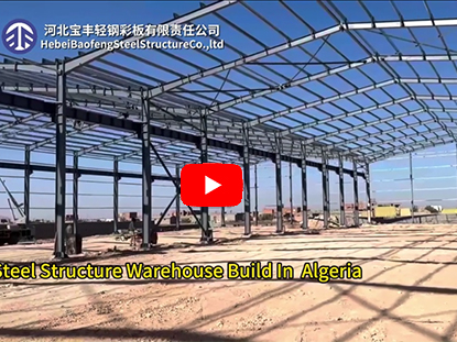 Steel Structure Warehouse Build In Algeria 2024