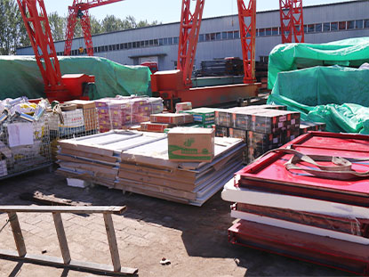 Steel structure packing and ready to ship---Philippine steel structure workshop