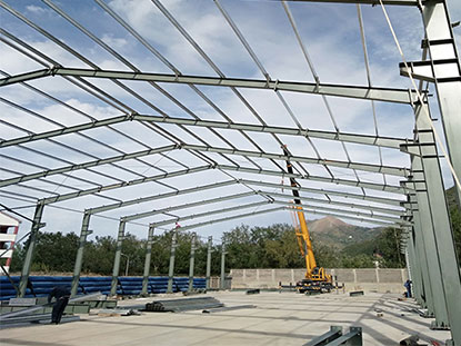 1200 square meters steel structure warehouse in the Philippines
