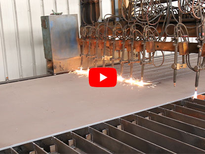 CNC flame cutting machine----cutting steel plate