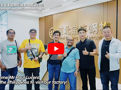 Welcome Philippines Customer Visit Our Factory