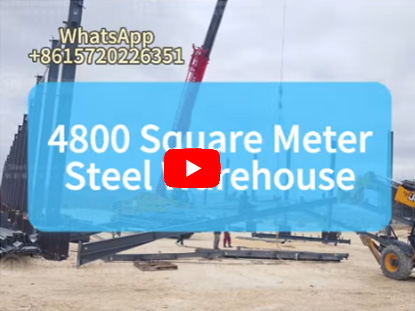 4800 Sqm Steel Warehouse In Africa