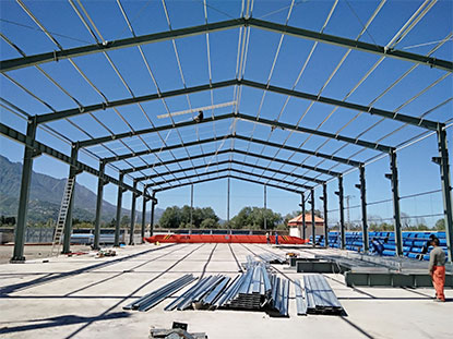 Galvanized light metal steel structure storage warehouse
