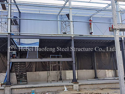 Thailand steel warehouse and parking shed