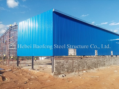 Steel warehouse build in Kenya