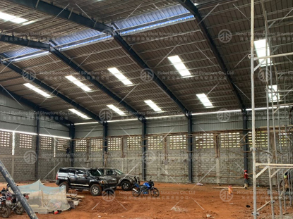 Steel warehouse build in Togo