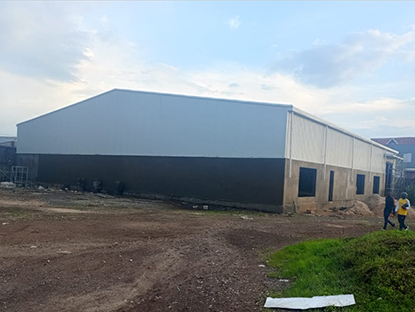 2 steel warehouse build in Rwanda