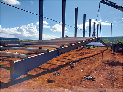 Steel structure workshop in Mauritius