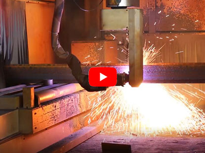 H-beam cutting --- steel cutting robot