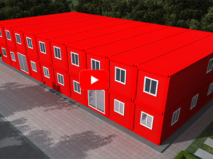 Two-story container hotel